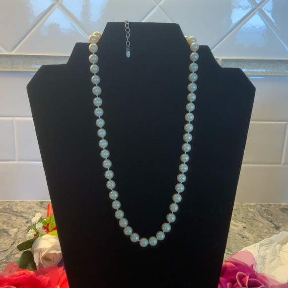 Vintage pearl necklace signed Monet. - Picture 2 of 4